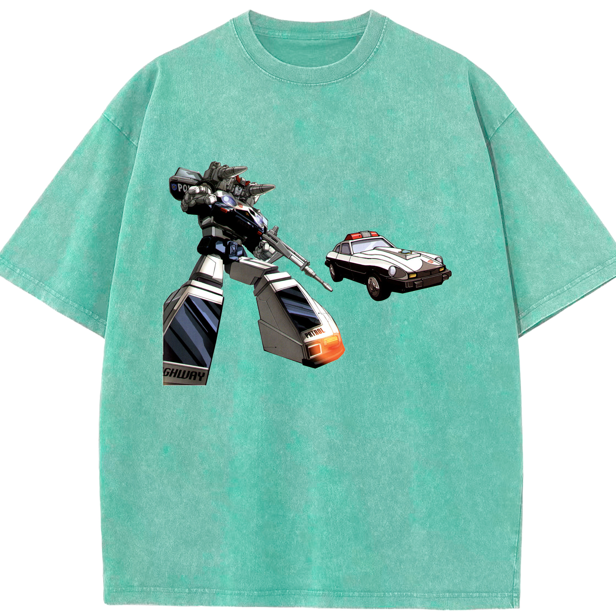（画像用）  綿100% ヴィンテージ風 半袖Tシャツ（フロントプリント）